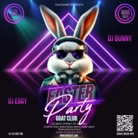 easter party event instagram post Vierkant (1:1) template