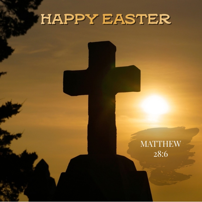 Easter Party Flyer, Easter Banner Printable, Wpis na Instagrama template