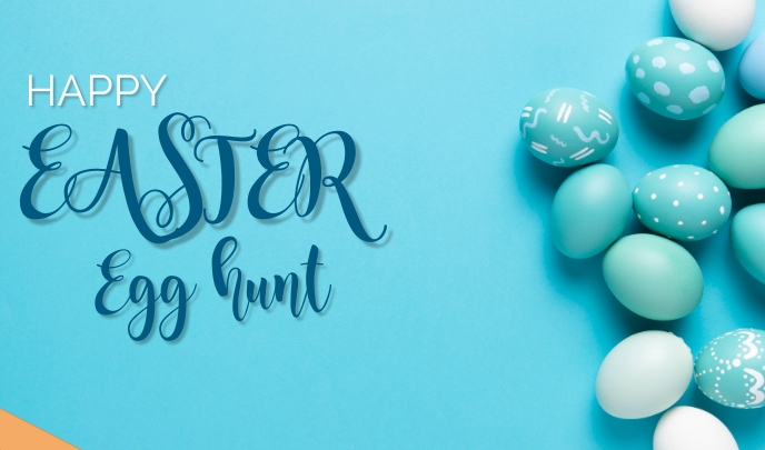 Easter Party Flyer, Easter Banner Printable, Tag template