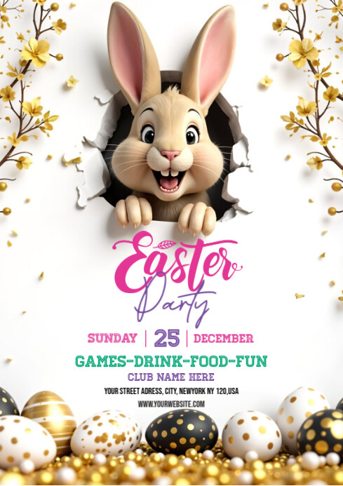 Easter Party Flyer Template | PosterMyWall