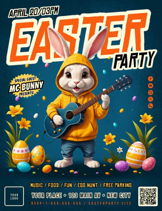Easter Party Flyer Template | PosterMyWall