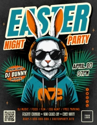 Easter Party Flyer ใบปลิว (US Letter) template