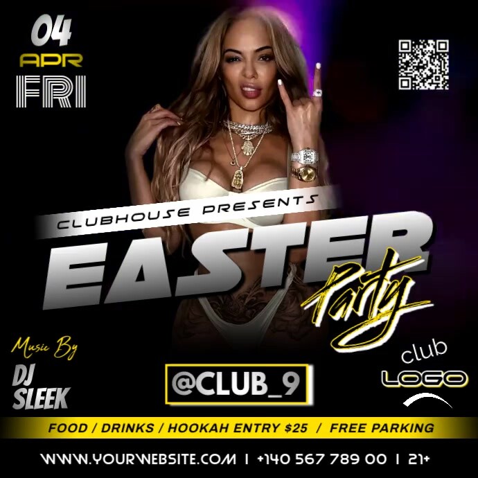 EASTER PARTY FLYER TEMPLATE POSTER | PosterMyWall