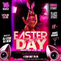 Easter Party Instagram Post Video Instagram-bericht template