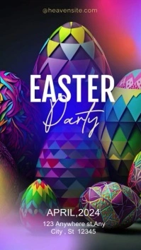Easter party Instagram story/animated video template