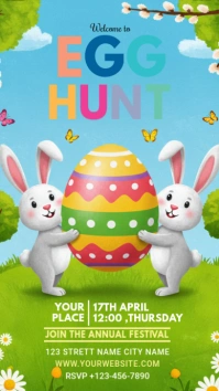 easter party instragram story template