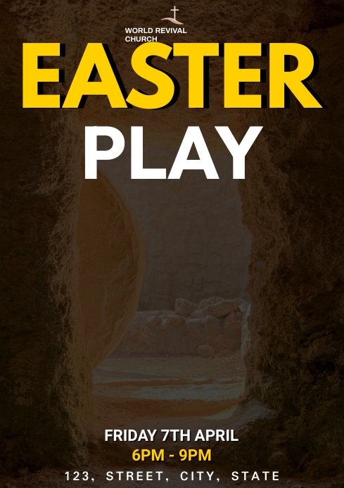 Easter Play Template | PosterMyWall