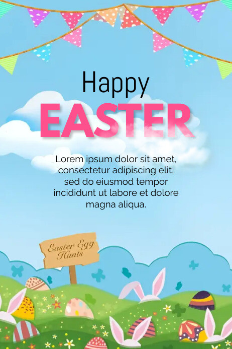 Easter poster design Template | PosterMyWall