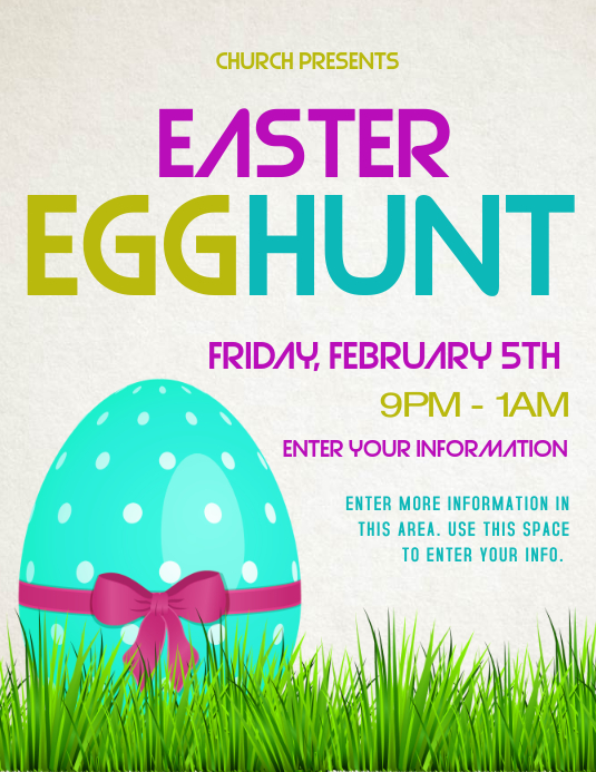 Easter Programme Poster Copy of easter | PosterMyWall
