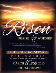 customizable design templates for easter church postermywall palm sunday service flyers