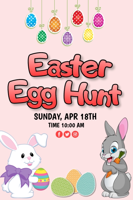 Easter Programme Poster EASTER POSTER.KC Template | PosterMyWall