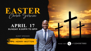 easter prayer church worship service Blog Header template