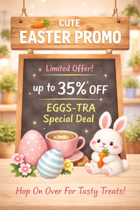 Easter promotion poster Template | PosterMyWall