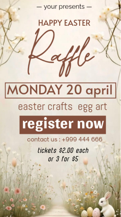 Copy of easter raffle | PosterMyWall