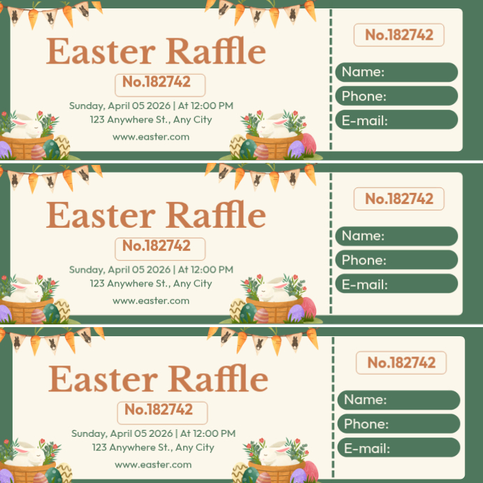 Copy of Easter Raffle | PosterMyWall