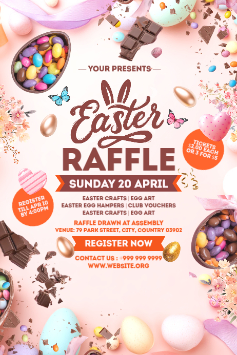 Copy of Easter Raffle Event Template | PosterMyWall