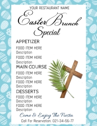 Easter menu card Template | PosterMyWall