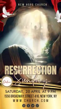 Easter Resurrection Sunday Instagram Story Video Instagram-Story template