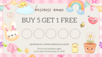 easter reward card template