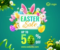 Easter Sale ads Banner Umugqa Omkhulu template