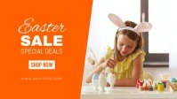 Easter sale banner Header online shop Advert Facebook-Covervideo (16:9) template