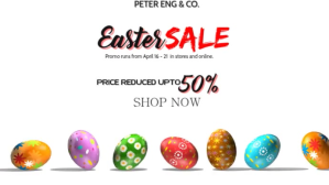 白色 Easter Sale Digitalt display Template