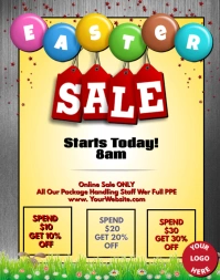 Easter Sale Poster/Wallboard template