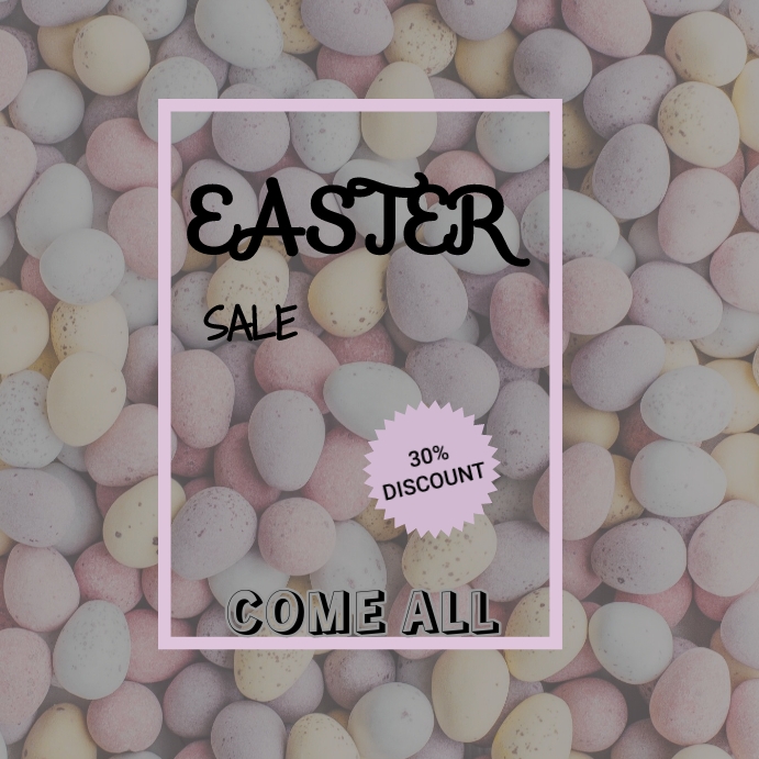 easter sale discount Template PosterMyWall