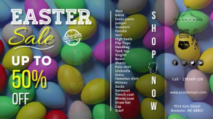 Easter Sale Display Video Flyer Template Digitalt display