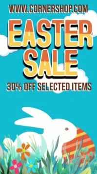 Easter Sale Event VideoTemplate Instagram Story