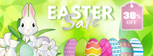 绿色 Easter Sale Facebook-coverfoto Template