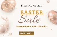 Easter sale flyer Label template