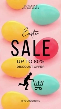 Easter Sale IG Story Video Youtube Short template