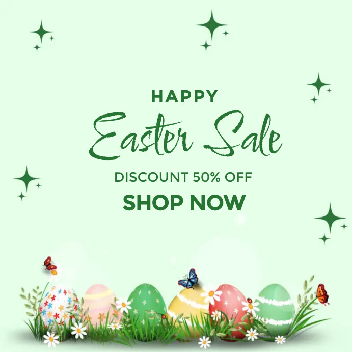 Easter Sale Instagram Post Template | PosterMyWall