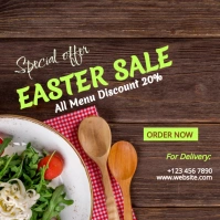 Easter Sale Menu Instagram template