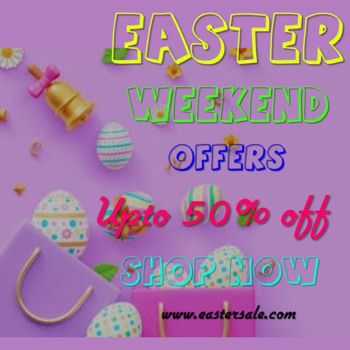 Easter sale post Template PosterMyWall