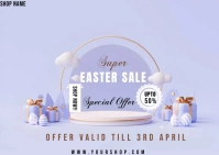 Easter sale template Postal