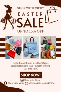 Easter sales Pinterest Graphic template