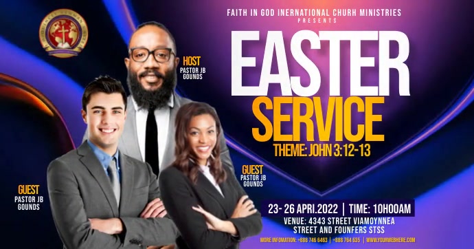 easter service Template | PosterMyWall