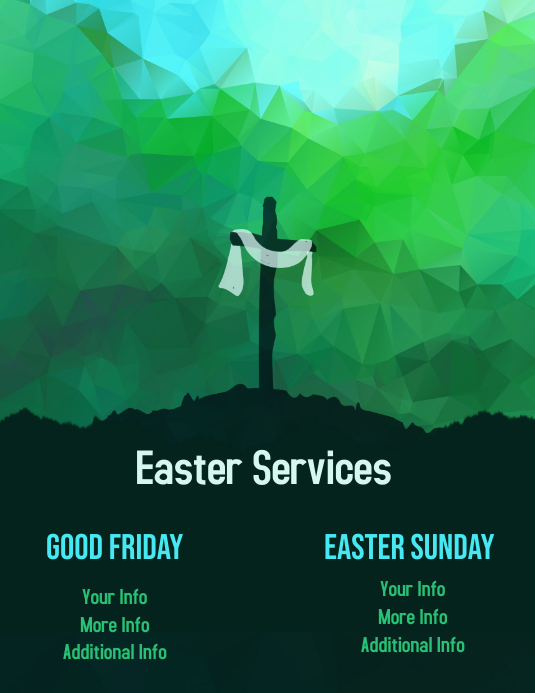 Easter Service Template PosterMyWall