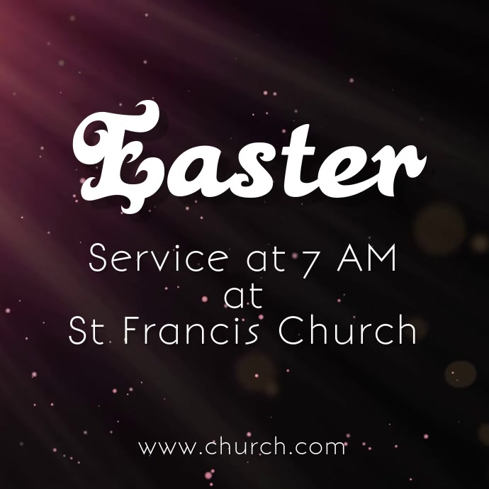 Copy of Easter service | PosterMyWall