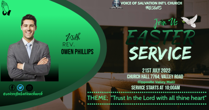 Easter Service Design Copy of easter service | PosterMyWall