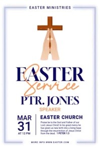 Easter Service Template | PosterMyWall