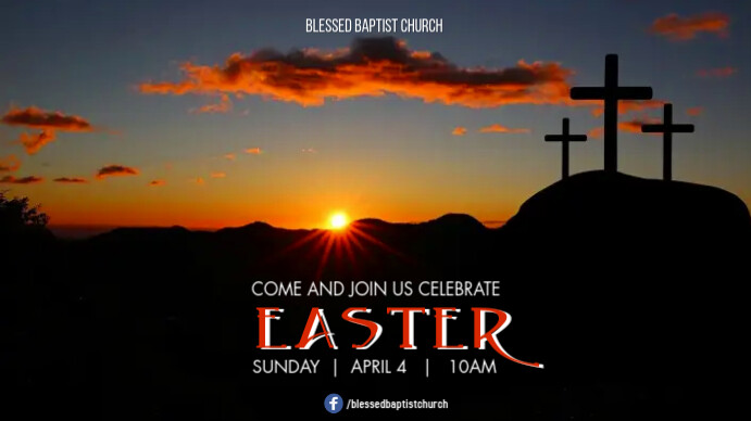 Easter Service Design Copy of Easter Service | PosterMyWall