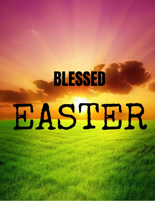 Easter service Template PosterMyWall