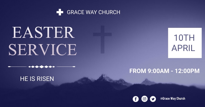 Easter Service Design Copy of Easter Service | PosterMyWall
