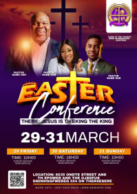 easter service A4 template