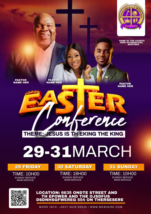 easter service Template | PosterMyWall