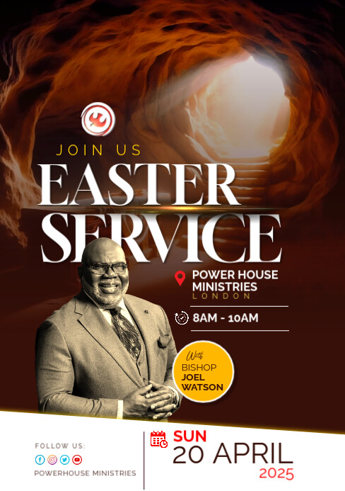 Easter Service Template | PosterMyWall