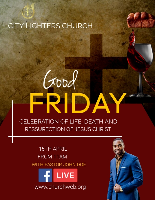 Easter Service Design Easter service Template | PosterMyWall